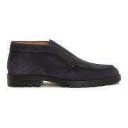 Santoni Blå Slip-On Skor Casual Formell Blue, Herr