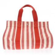 Hermès Vintage Pre-owned Canvas handvskor Red, Dam