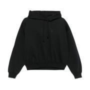 Y-3 Svart FL Hoodie för Män Black, Dam