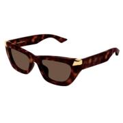 Alexander McQueen Stiliga Acetat Solglasögon Brown, Unisex