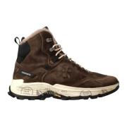 Premiata Klassiska Sneakers i Vit Brown, Herr