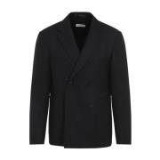 Dries Van Noten Klassisk Svart Ulljacka Black, Herr