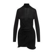 Magda Butrym Elegant Svart Klänning Aw24 Black, Dam