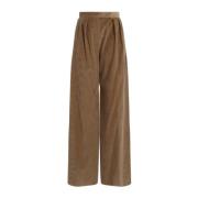 Max Mara Neutrala byxor för kvinnor Aw24 Brown, Dam