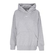 Nike Phoenix Fleece Oversized Hoodie Gray, Dam