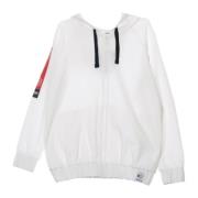 Reebok Vit Zip Hoodie för Kvinnor White, Dam