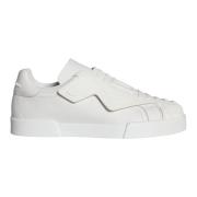 Dolce & Gabbana Vita Läder Slip On Sneakers White, Herr