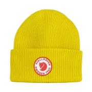 Fjällräven Vintage Logo Ull Beanie Mössa Gul Yellow, Dam