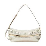 Jil Sander Platina Crossbody Väska Rollup Stil Gray, Herr