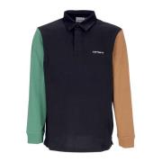 Carhartt Wip Sammet Krage Polo Rugby Tröja Multicolor, Herr