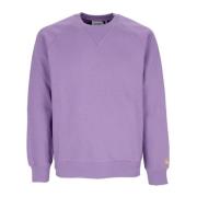 Carhartt Wip Lila/Guld Crewneck Sweatshirt Långärmad Purple, Herr