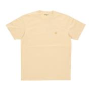 Carhartt Wip Citron/Guld Kortärmad T-shirt Yellow, Herr