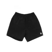 Obey Svarta avslappnade nylonshorts med fickor Black, Herr