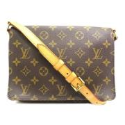 Louis Vuitton Vintage Pre-owned Tyg louis-vuitton-vskor Brown, Dam