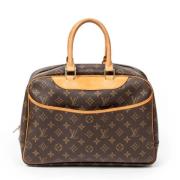 Louis Vuitton Vintage Pre-owned Belagd canvas handvskor Brown, Dam