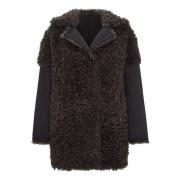 Cesare Gaspari Shearling Coat Eva - Brun Brown, Dam