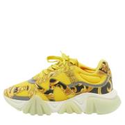 Versace Pre-owned Pre-owned Laeder sneakers Yellow, Herr