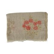 Altea Broderad Blomma Sjal Beige, Dam