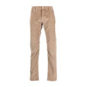 Jacob Cohën Beige Slim Corduroybyxor Beige, Herr