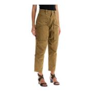 Isabel Marant Étoile Cargo Jannick Jeans Beige, Dam