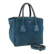 Prada Vintage Pre-owned Mocka prada-vskor Blue, Dam