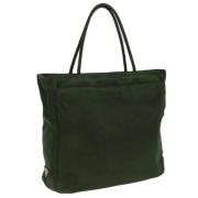 Prada Vintage Pre-owned Nylon prada-vskor Green, Dam