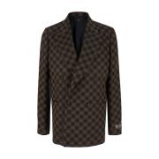 Amiri Brun Quad Blazer Jacka Brown, Herr