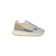 Sun68 Vita Läder Sneakers Eco-Vänlig Stil Multicolor, Dam