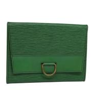 Louis Vuitton Vintage Pre-owned Laeder kuvertvskor Green, Dam