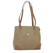 Burberry Vintage Pre-owned Canvas axelremsvskor Beige, Dam