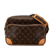 Louis Vuitton Vintage Pre-owned Canvas axelremsvskor Brown, Dam