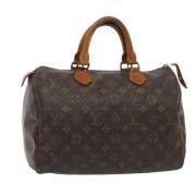 Louis Vuitton Vintage Pre-owned Canvas handvskor Brown, Dam