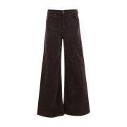 Mother Brun Dragkedja Rulle Jeans Brown, Dam