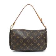 Louis Vuitton Vintage Pre-owned Canvas handvskor Brown, Dam