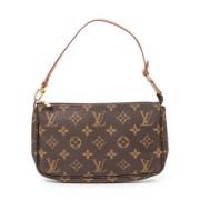 Louis Vuitton Vintage Pre-owned Canvas handvskor Brown, Dam