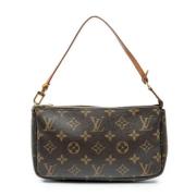 Louis Vuitton Vintage Pre-owned Canvas handvskor Brown, Dam