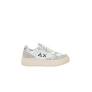 Sun68 Basket Love Lady Sneakers Vit/Silver White, Dam