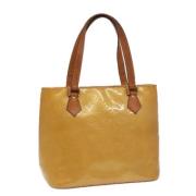 Louis Vuitton Vintage Pre-owned Laeder handvskor Beige, Dam