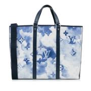 Louis Vuitton Vintage Pre-owned Canvas totevskor Blue, Dam