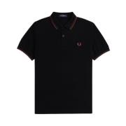 Fred Perry Svart Pikétröja Höst/Vinter Bomull Black, Herr