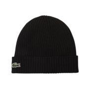 Lacoste Svart Beanie Mössa Black, Herr