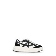 ASH Vita Lädersneakers med Plattformsula White, Dam