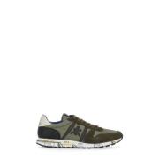 Premiata Grön Vit Mocka Läder Sneakers Green, Herr