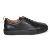 Santoni Svarta Sneakers för Män Black, Herr