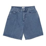 Obey Baggy Denim Shorts Ljus Indigo Blue, Herr