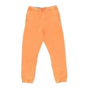 Vans Bekväm Tvättad Orange Sweatpants Elastisk Botten Orange, Herr