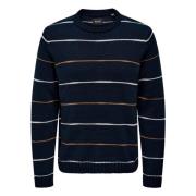 Only & Sons Långärmad T-shirt Blue, Herr