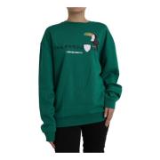 Philippe Model Logo Print Pullover Sweater Green, Dam