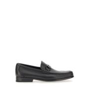 Salvatore Ferragamo Gancini Moccasin Ornament Klack Black, Herr