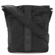 Hermès Vintage Pre-owned Nylon axelremsvskor Black, Dam